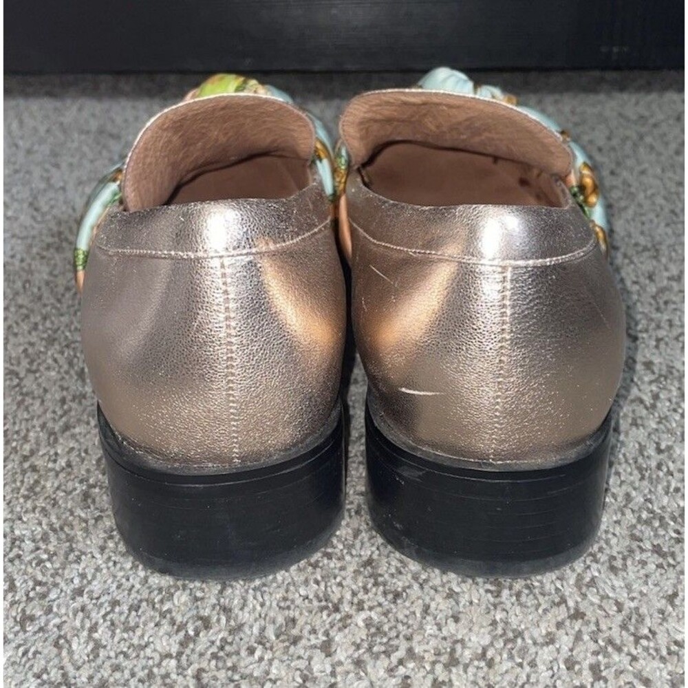 Jeffrey Campbell Rose Gold Sable Scarf Loafer Rose Gold Womens 10 Coquette - Picture 4 of 6